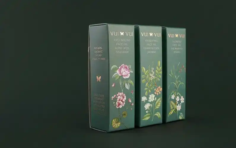 草本插图天然护肤品包装设计