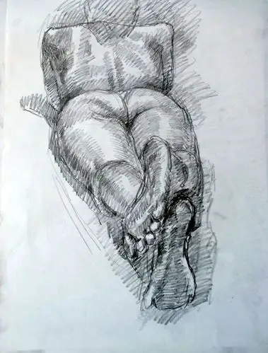 今天的女人体写生