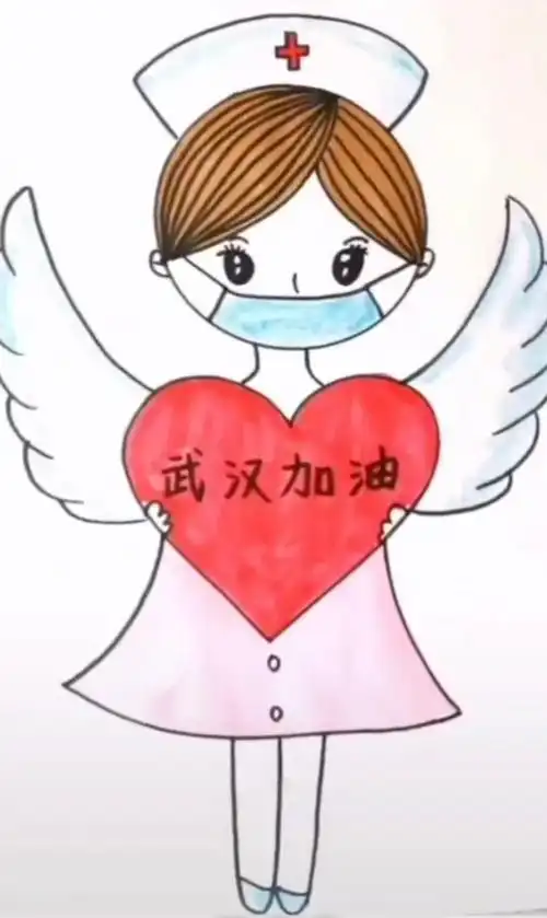 白衣天使怎么画简单又漂亮手把手教你画白衣天使