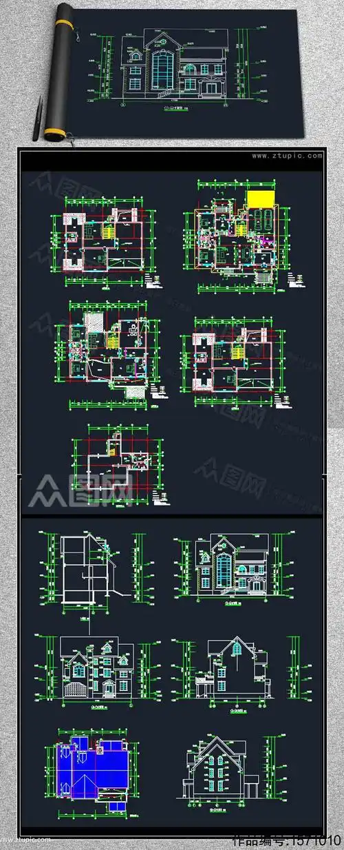 别墅全套设计施工图