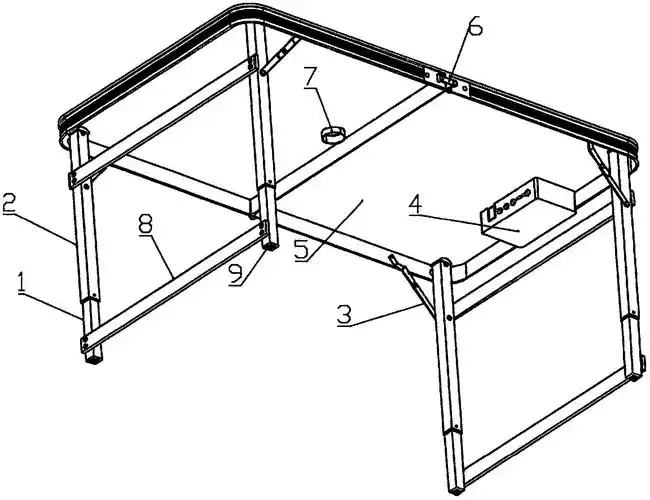 cn209499021u_一种太阳能折叠桌有效