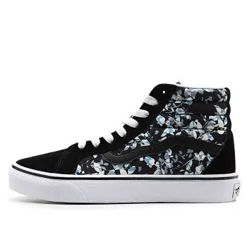 板鞋低帮滑板鞋康万斯女鞋高帮低帮休闲鞋子男 万斯ks高帮/碎花170 35