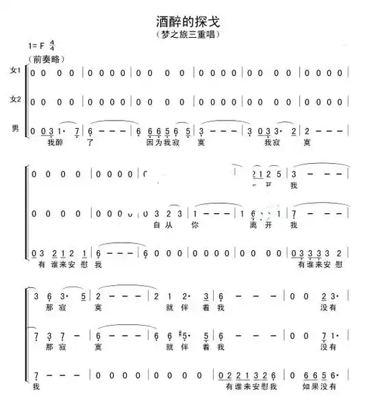 梦之旅 酒醉的探戈  重新改编编配#合唱编曲扒带制谱#童声二 - 抖音