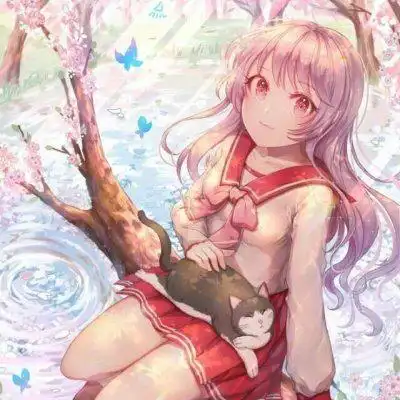 校园风头像女动漫穿校服图片