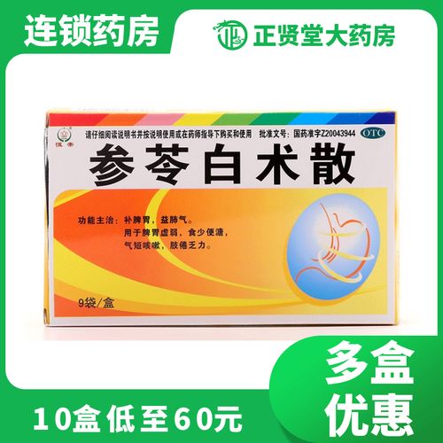 恒帝 参苓白术散 1.5g*9袋 补脾胃 益肺气 用于脾胃虚弱