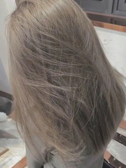 超级无敌好看的亚麻灰棕掉色过程也是很美