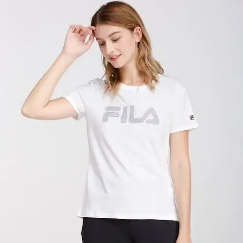 斐乐女装夏季时尚大logo纯棉修身运动休闲百搭舒适女式短袖t恤