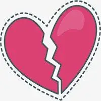 分手的爱心裂的图片 心形撕裂形容分手图片_微信头像图片大全