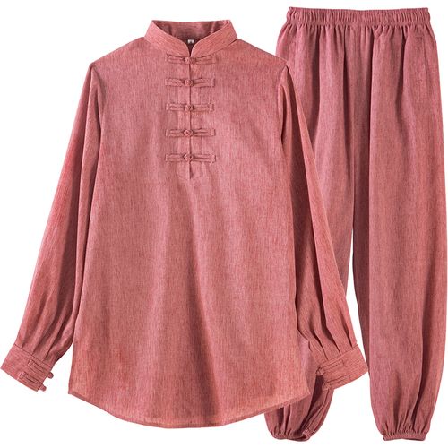 古韵中华棉麻太极服女装新款太极服女改良高端新式太极拳练功服女