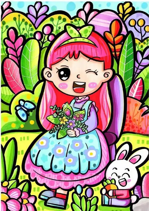 这样的儿童简笔画,才是真的精美,堪称教科书级别