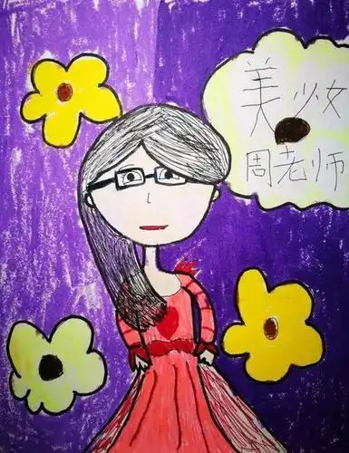 心目中的好老师幼儿简笔画 简笔画图片大全-蒲城教育文学网