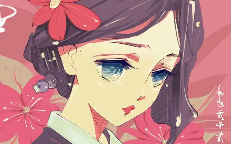 【指绘】 鬼灭之刃珠世-画世界-绘画过程082