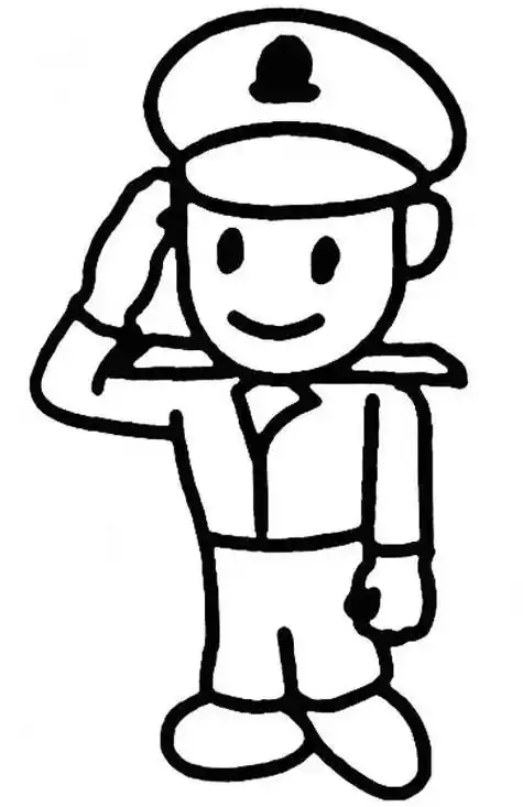 简笔画警察 简笔画警察图片