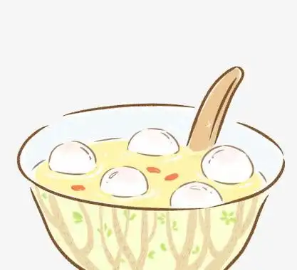 一碗卡通汤圆
