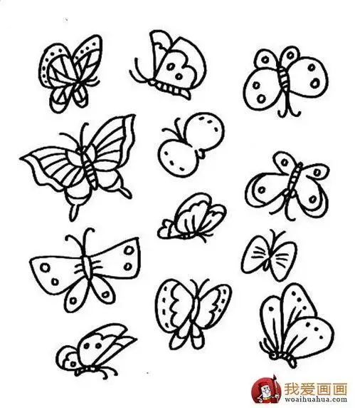 蝴蝶的简笔画简单漂亮 蝴蝶简笔画简单漂亮