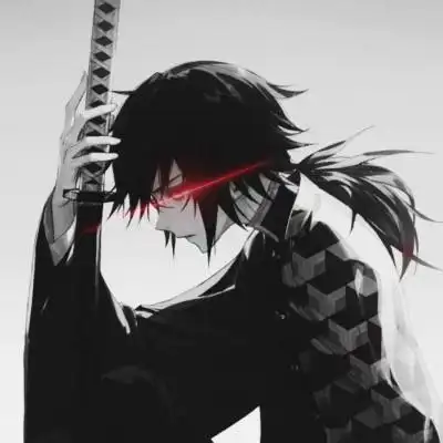 二次元异瞳邪魅男头像 帅气妖孽红瞳动漫男头像,卡通