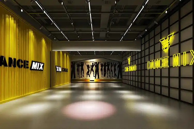 街舞教室装修效果图及街舞房间装修图片分享