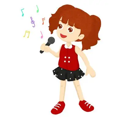 唱歌比赛人物素材