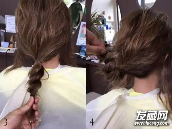【图】夏季怎么盘头发好看 低丸子头扎法(2)_丸子头发型_发藏网