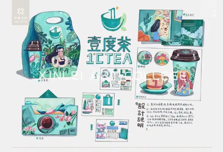 视传考研快题分享包装设计手绘