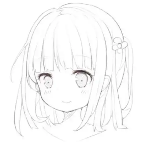 q版处女座简笔画怎么画处女座简笔画可爱卡通少女教程笔画二次元眼镜