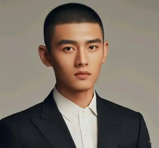 超短小寸头的发型迎合了这一需求,将短发的优势发挥到极致.