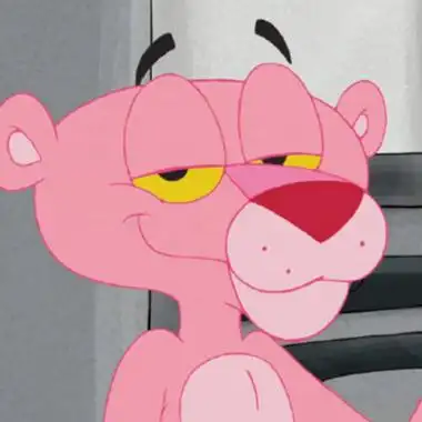 卡通粉红顽皮豹情侣头像高清大全