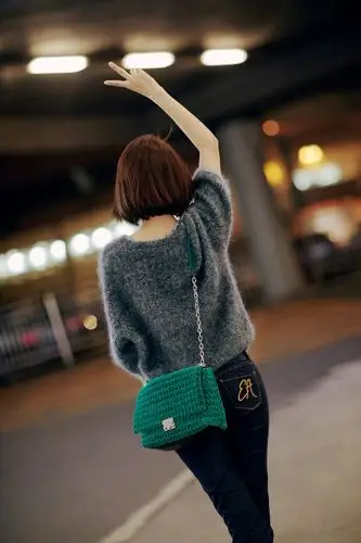 佟丽娅清新私服机场街拍图片