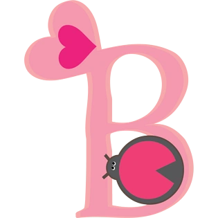 可爱英文字母bpngpsd2000*2000卡通蓝色可爱拟人戴帽子字母bpngpsd