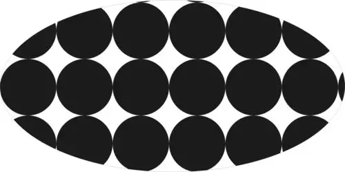 coreldraw如何把下图(位图)转为矢量图,且保证小圆为正圆