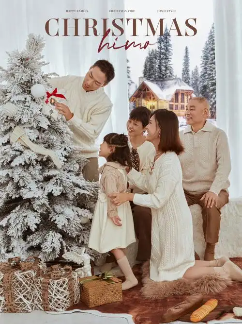 一份冬日充满仪式感的礼物-带着家人一起拍一张氛围感十足的全家福