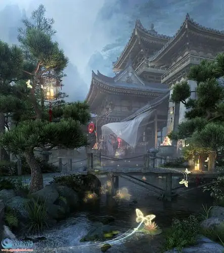 古代建筑 国风山水风景 场景氛围绘画设定参考素材 673p 787mb