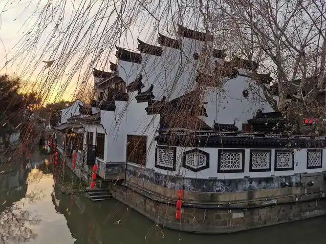 嘉定州桥老街冬日傍晚