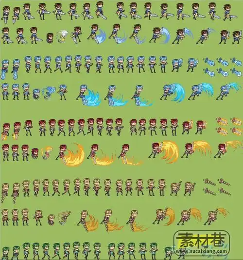 2drpg动作游戏剑魔士素材