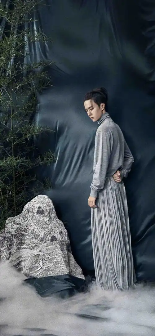 王一博黑纱造型