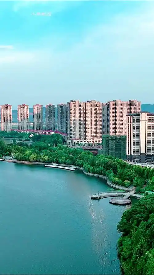 航拍江西九江瑞昌安定湖 航拍 瑞昌 旅行大玩家 航拍最美家乡 城市