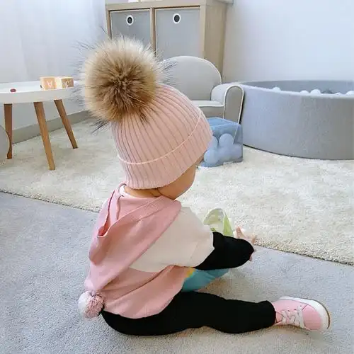 辰辰妈婴童装秋装丝光棉撞色连帽宝宝毛衣女 1-3岁婴儿毛衣打底衫