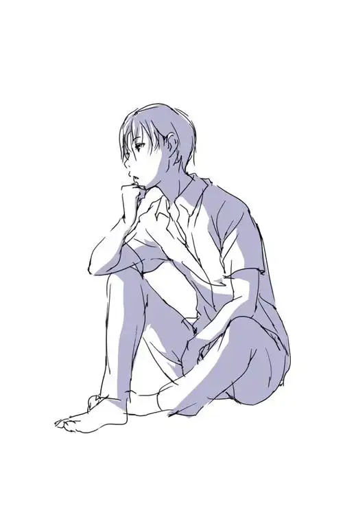 男性坐姿绘画技巧教程 - 知乎