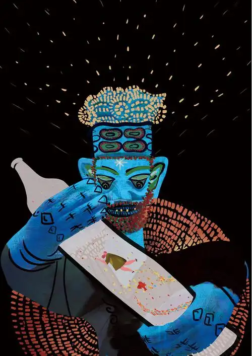 三星堆插画创作