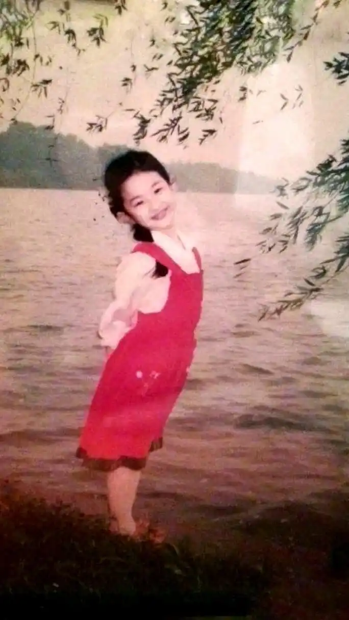 刘亦菲小时候日常打扮,注意是日常.