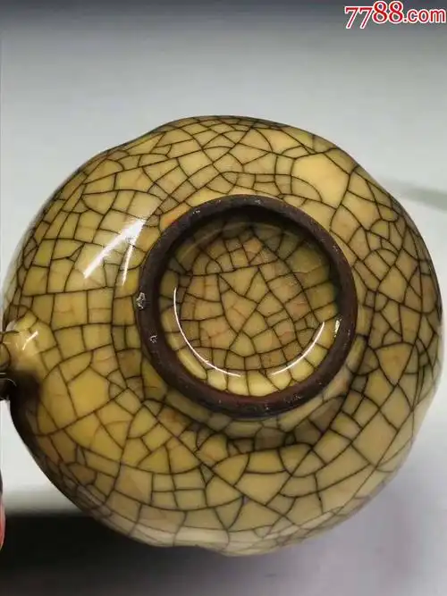 官窑开片金丝铁线茶具