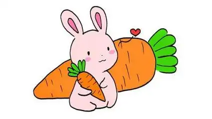 strong>彩 /strong>兔耳朵简笔画绘画教程可爱兔子儿童画简笔画怎么