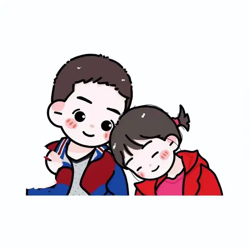 可爱卡通头像|温馨·小兄妹 胶片定格时间 时间留住温馨 等你我长大时