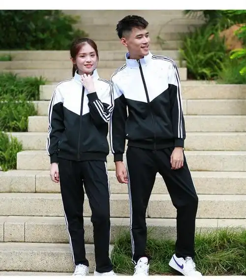 hkzn 2021新款初中生校服套装高中学生秋季运动会学院风班服男女情侣