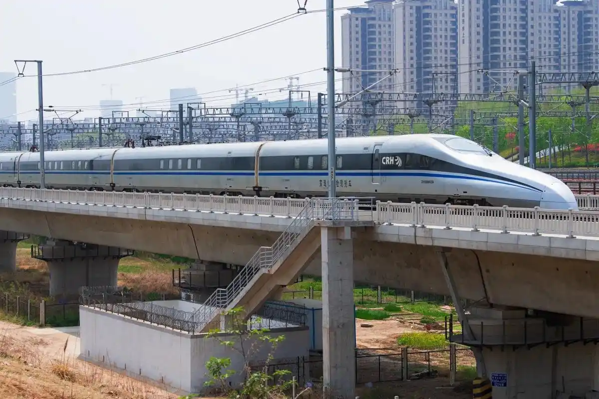 全国仅此一列的青铜剑crh380am-0204高速综合检测列车