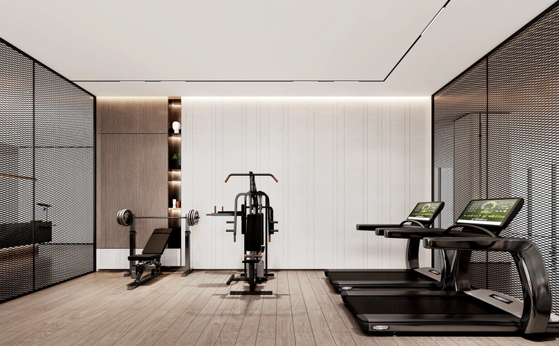 (颐和四季府项目健身房效果图,实际以交付为准)