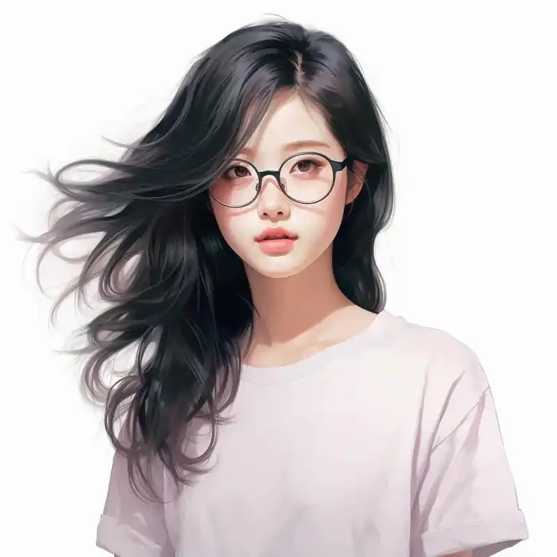 青春气质戴眼镜的美女头像.气质文艺女生头像#女生头像ins高 - 抖音