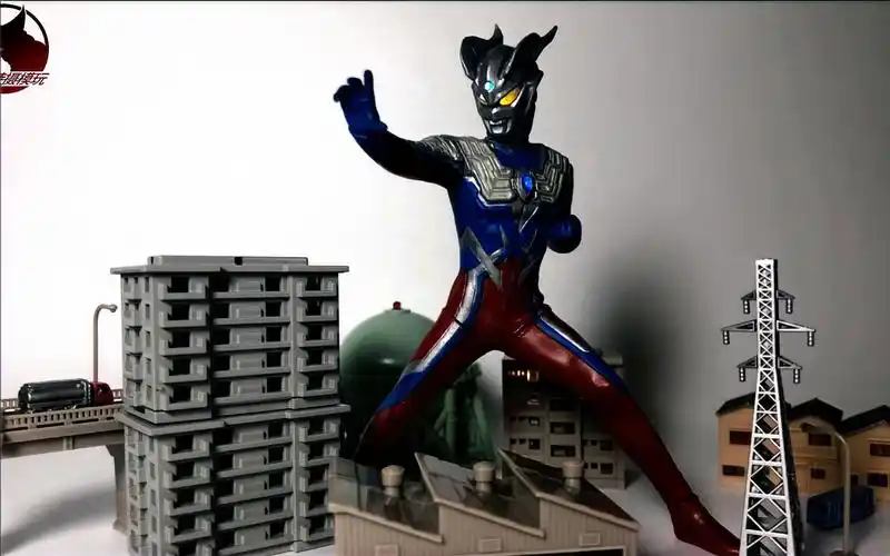 【龙哥制作】万代 奥特曼 发光扭蛋 楼房建筑系列