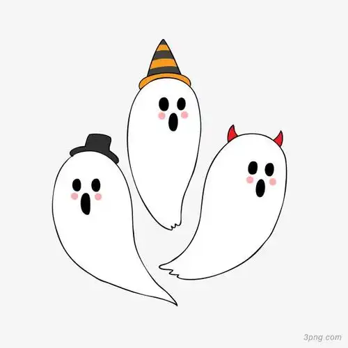 万圣节可爱卡通幽灵装饰