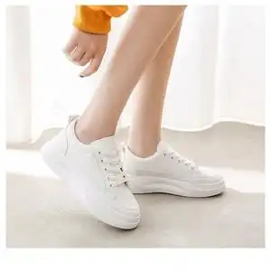 增高运动鞋轻便耐磨网红潮女生小白鞋女夏平底白鞋子学生ins板鞋